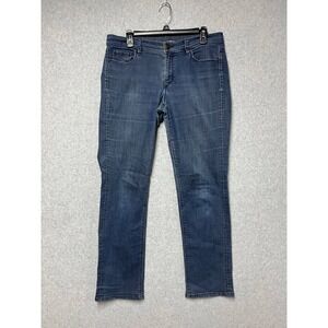 LOFT‎ Women's Jeans 31/12 Blue Denim Stretch Modern Straight Leg 34x30 Classic